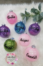 Load image into Gallery viewer, Personalized Glitter Ornaments
