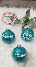 Load image into Gallery viewer, Personalized Glitter Ornaments
