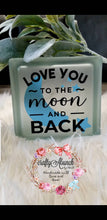 Load image into Gallery viewer, Glass Block Night Light I Love You to the Moon and Back
